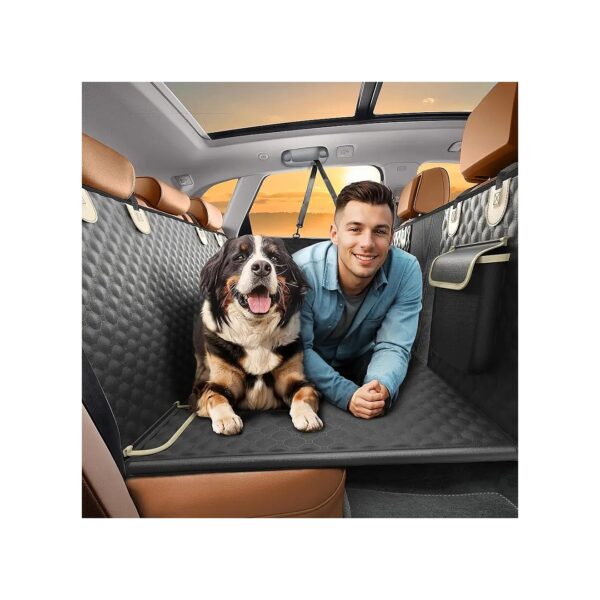 Dog Car Seat Cover with Extender Waterproof Back Seat Protector