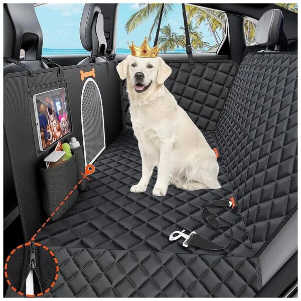 Dog Car Seat Protector with Reinforced Stability and Non-Slip Backing for Peace of Mind