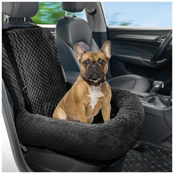 Dog Car Seat for Small to Medium Breed Pet Owners - Super Soft Washable Pet Booster Seat