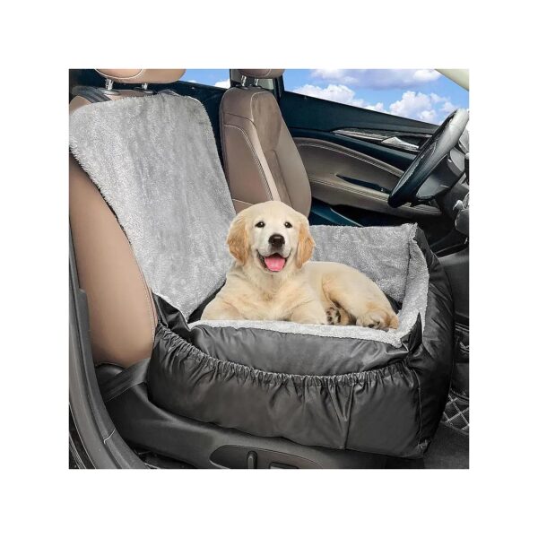 Dog Car Seat for Small to Medium Dogs with Adjustable Car Bed and Booster Design