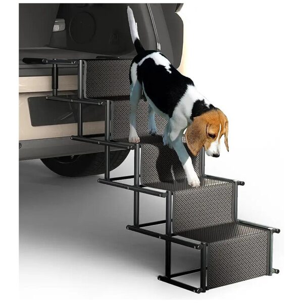 Dog Car Stairs with 5 Steps and Non-Slip Surface for Medium-Large Dogs