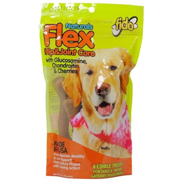 Dog Care Treats with Glucosamine, Chondroitin, and Flax Linguans for Mobility