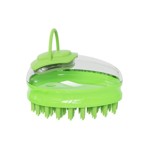 Dog Cat Grooming Brush for Removing Loose Fur and Dead Skin with Soft Shampoo Dispenser