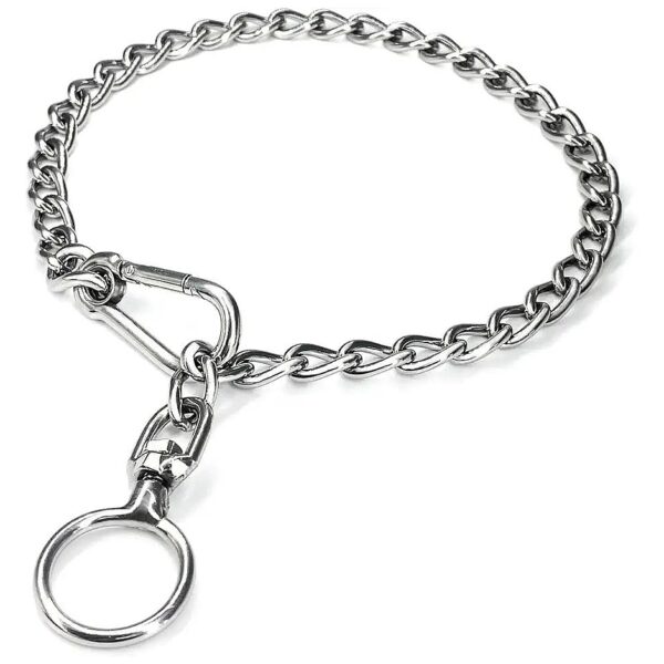 Dog Chain Collar Necklace for Small Medium Large Dogs Anti Winding Extension Leash