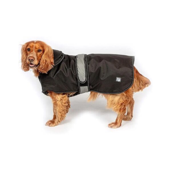 Dog Coat 2 in 1 Black 12 inches Long for Medium Dogs