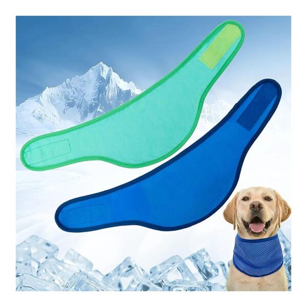 Dog Cooling Bandana, Instant Relief from Hot Weather, 2 Ways to Use, Adjustable Size M-L