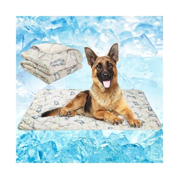 Dog Cooling Mat for Small Breeds - Non-Toxic, Washable, and Portable Summer Essential