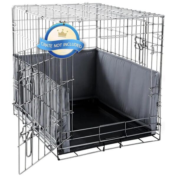 Dog Crate Bumper with Ties for Easy Installation