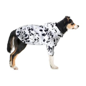 Dog Dalmatian Hoodies for Small Dogs with Stretchy Polyester Fabric and Comfy Design