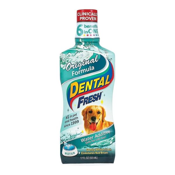 Dog Dental Water Additive - Fresh Breath, Clean Teeth, and No Brushing Required