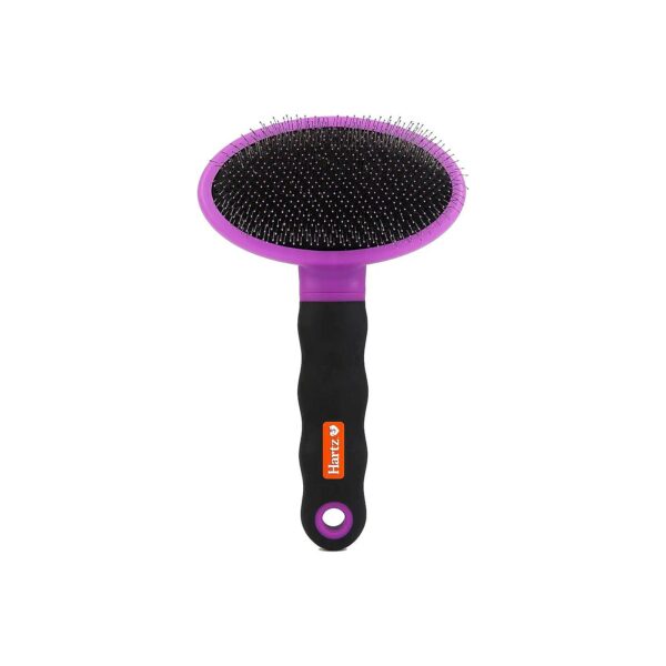 Dog Deshedding Brush with Fine Thin Stainless Steel Bristles for Matted Hair