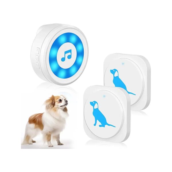 Dog Doorbell for Eat Training with 20 Unique Ringtones and 4 Modes