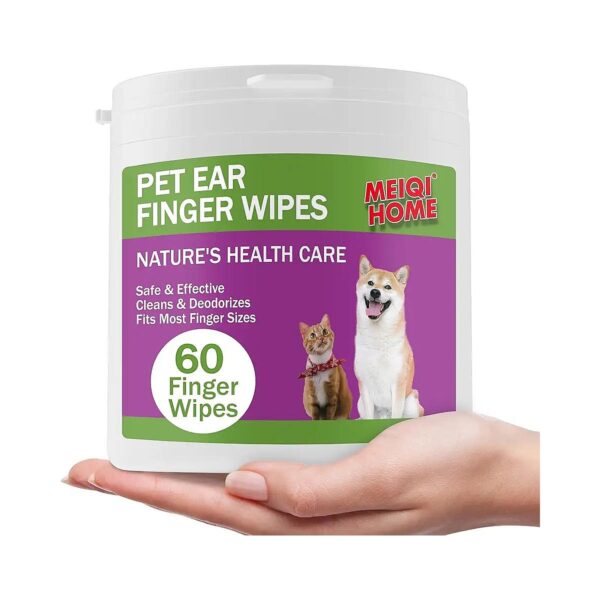 Dog Ear Cleaning Finger Wipes for Safe and Thorough Removal of Wax