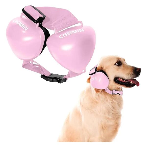 Dog Ear Muffs Pink Large 29dB NRR Noise Cancelling Headphones for Hearing Protection