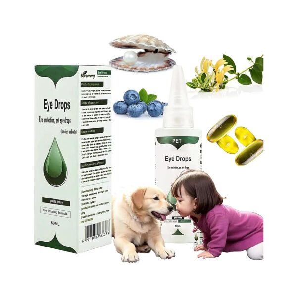 Dog Eye Relief and Treatment Eye Drops Relieve Eye Discomfort, Allergies, and Tear Stains