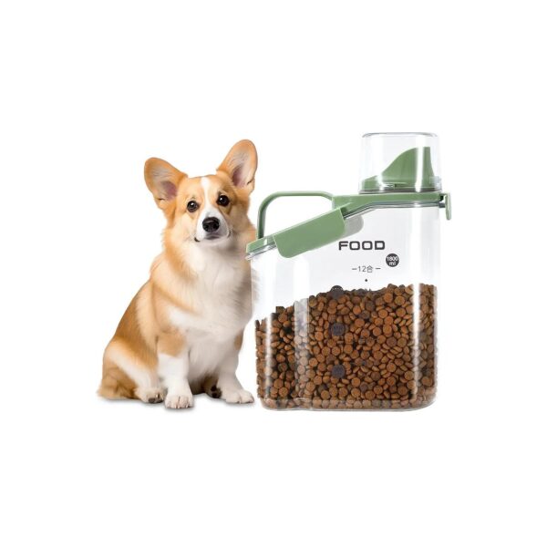 Dog Food Container with Airtight Pour Spout and Measuring Cups for Fresh Pet Food Storage