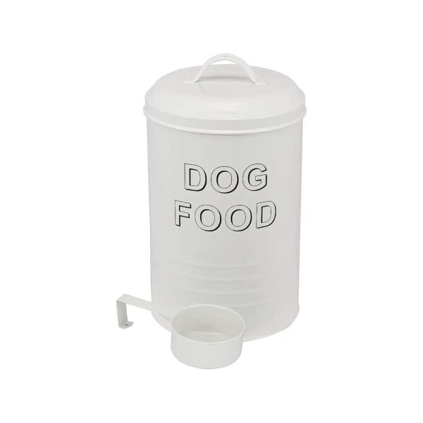 Dog Food Storage Canister with 4 Liter Capacity and Scoop