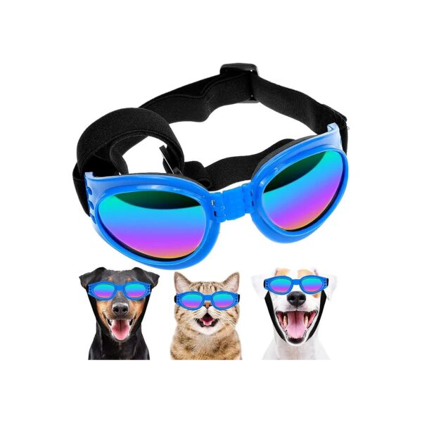 Dog Goggles for UV Protection and Windproof Comfort with Adjustable Strap