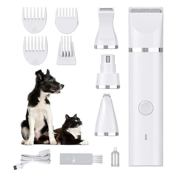 Dog Grooming Essentials Kit with Four Blades and Combs