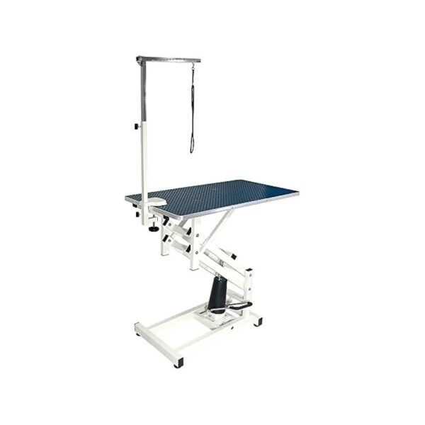 Dog Grooming Hydraulic Lift Table with Adjustable Arm and Steel Base