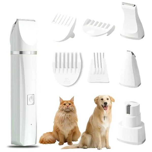 Dog Grooming Kit with Rechargeable Clippers for Shedding and Haircutting