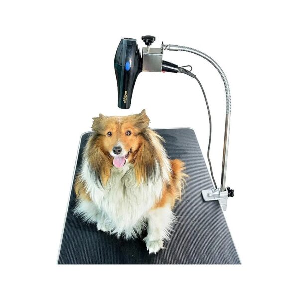 Dog Grooming Table Arm with Clamp for Hand-Free Pet Hair Dryer Handling