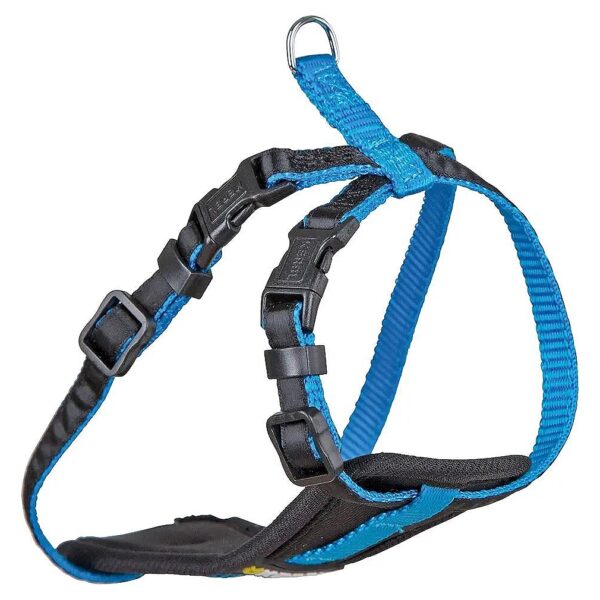 Dog Harness for Small Dogs Size S neon Blue Color Nylon Rubber