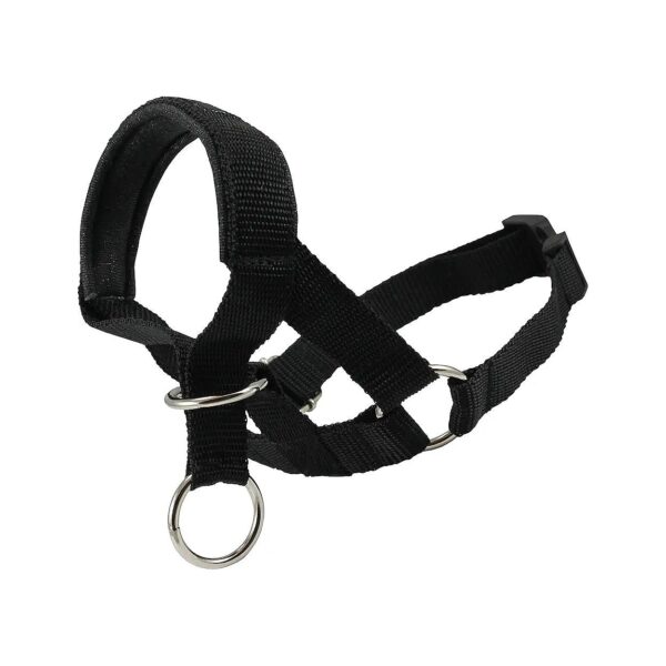 Dog Head Collar Halter Black Size Medium 25-25 Snout Cirumference Nylon Construction