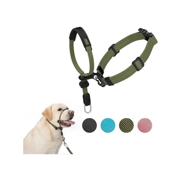 Dog Headcollar with Easy to Wear and Adjust Design for Small and Medium Size Dogs