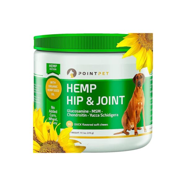 Dog Hip and Joint Supplement with Glucosamine, MSM, Omega 3 & 6 for Healthy Joints