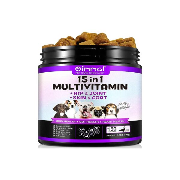 Dog Multivitamin with Essential Vitamins and Minerals for All-Life Stages and Breeds