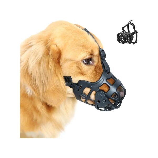 Dog Muzzle for Large Breed Dogs with Five Adjustable Straps