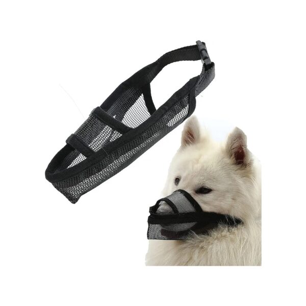 Dog Muzzle for Small Med Large DogsBreathable Mesh Adjustable Loop Pet Muzzle