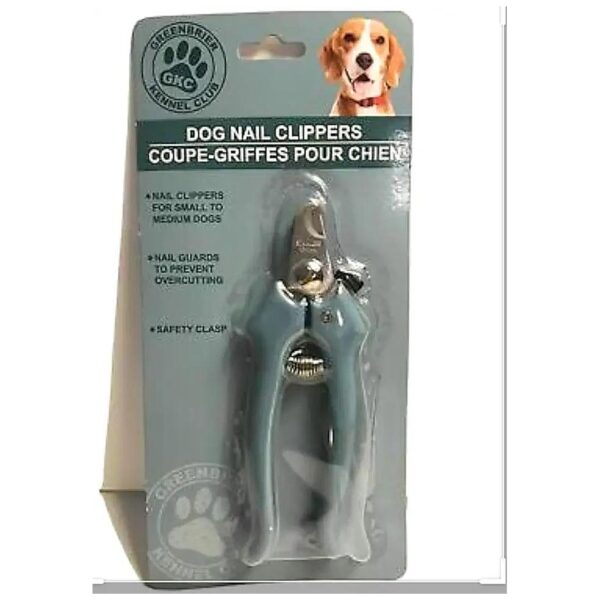 Dog Nail Clippers with Pronged Paw Friendly Design and Ambidextrous Handle