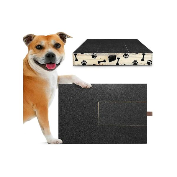 Dog Nail File Board with Treat Compartment for Smooth Nails and Happy Paws