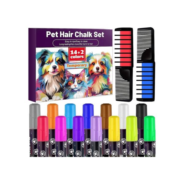 Dog Nail Polish Pens for DIY Hair Dyeing Creative Dog Accessories