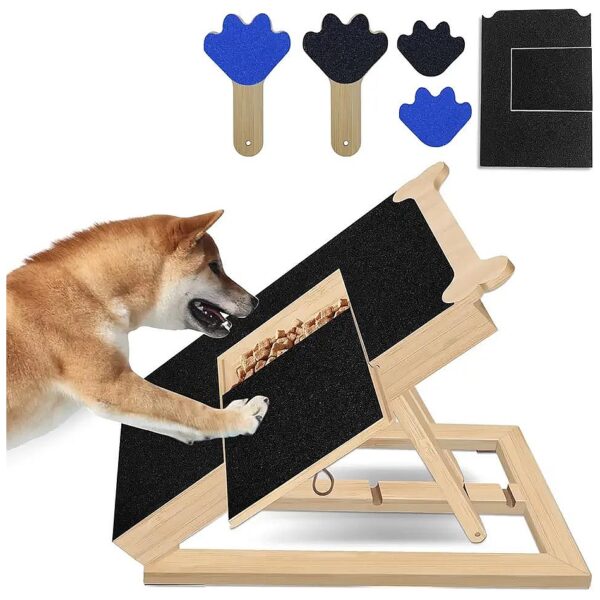 Dog Nail Scratch Board Large Multi-Functional Trimming Tool with Treat Drawer