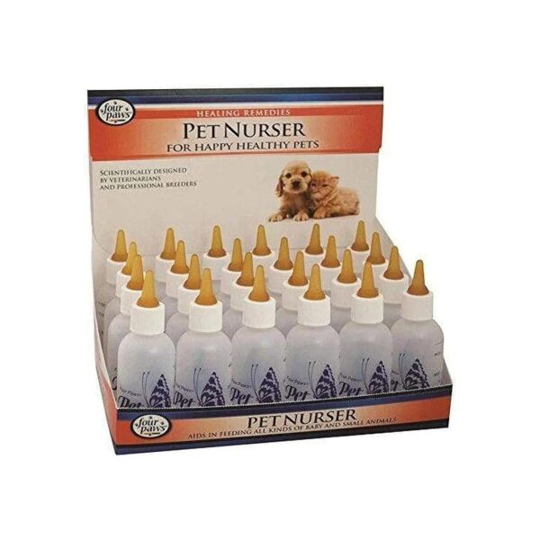 Dog Nurser Bottles 2oz Counter Box for Easy Pet Care Storage