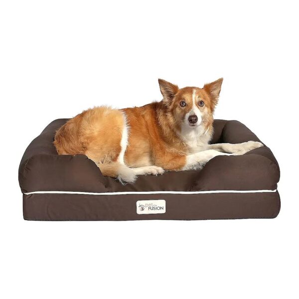 Dog Orthopedic Bed with CertiPUR-US Certified Foam and 35% Cotton Cover for Comfort