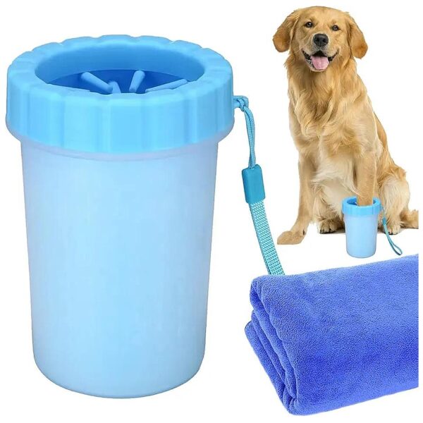 Dog Paw Cleaner and Washer for Dogs and Cats, Gentle Silicone Brush for Easy Cleaning