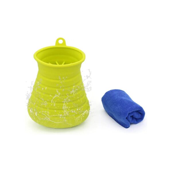 Dog Paw Cleaning Cup for Large Dogs with Soft Bristles for Gentle Cleaning