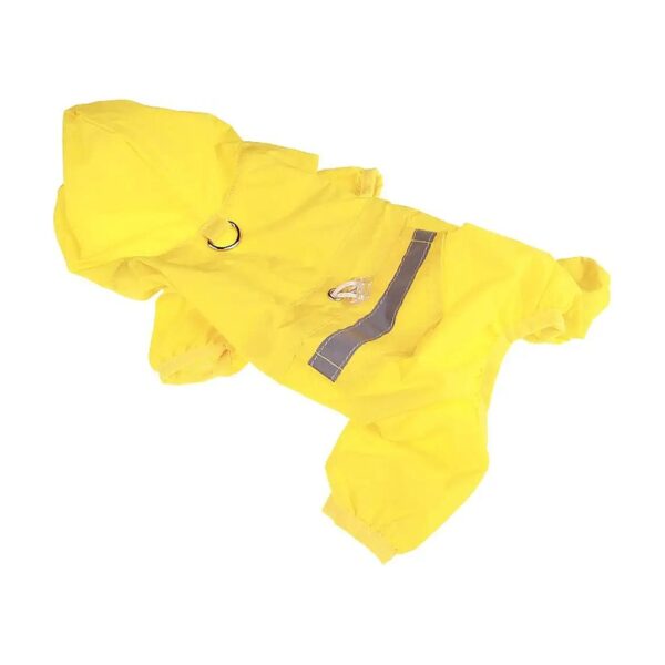 Dog Raincoat with Reflective Strips XXL Size Waterproof and Adjustable for Small Breeds