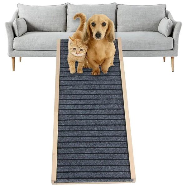 Dog Ramp for Bed, 37" Long, 4 Adjustable Heights, Anti-Slip Surface, 150 Lbs Capacity