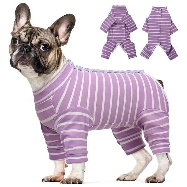 Dog Recovery Suit Post Surgery Long Sleeve Onesie for Abdominal Wounds Skin Disease