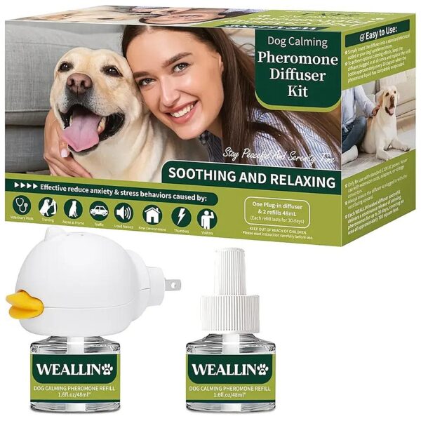 Dog Relaxants Diffuser Kit with Refills for 60 Days of Continuous Stress Relief