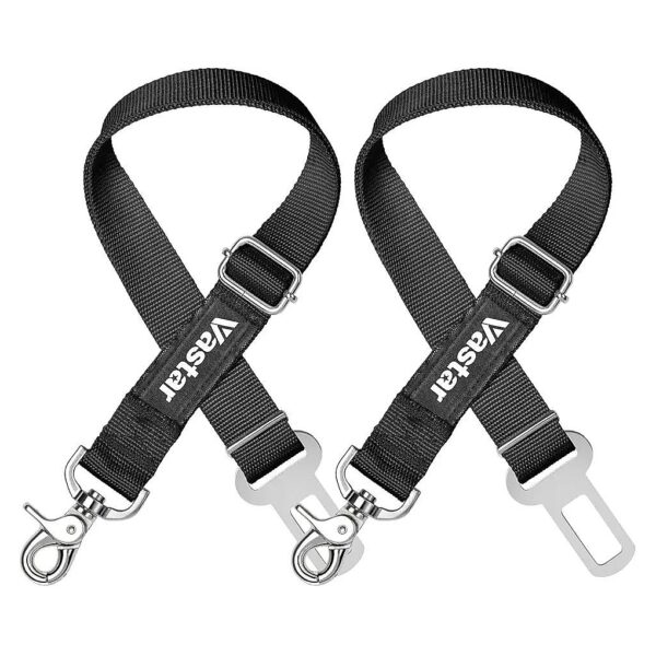 Dog Safety Harness 2 Pack Adjustable Seatbelt Leash for Vehicle Travel