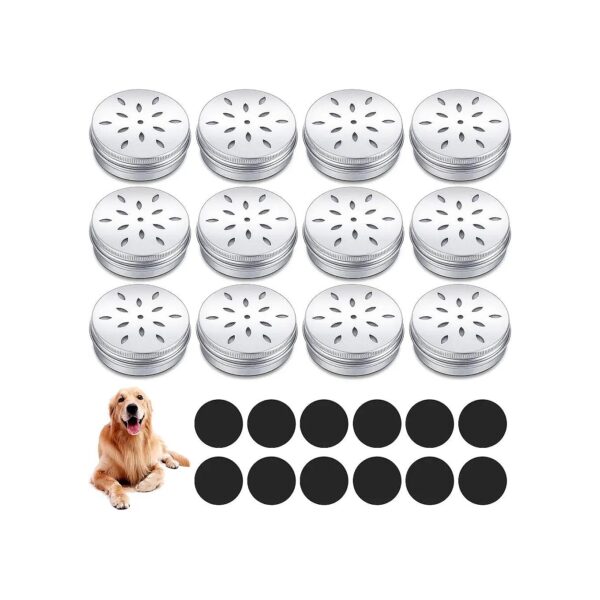 Dog Scent Work Kit with Aluminum Cans and Magnetic Dots for Smell Training and Play