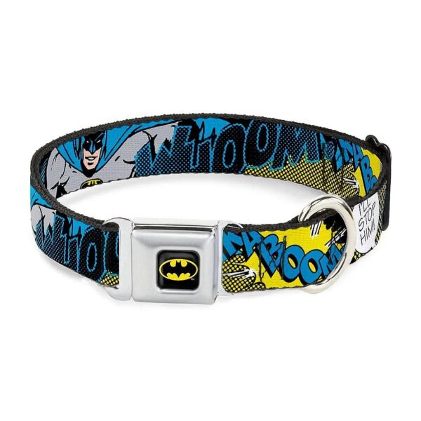 Dog Seatbelt Buckle Collar Batman Scene1 for Neck 15-26 Inches