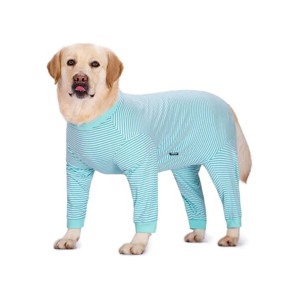 Dog Shedding Suit for Large and Medium Breeds with Reinforced Zip and Soft Cotton Fabric