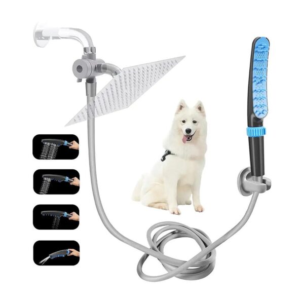 Dog Shower Attachment for Bathtub Faucet with 4 Modes Water Flow Settings